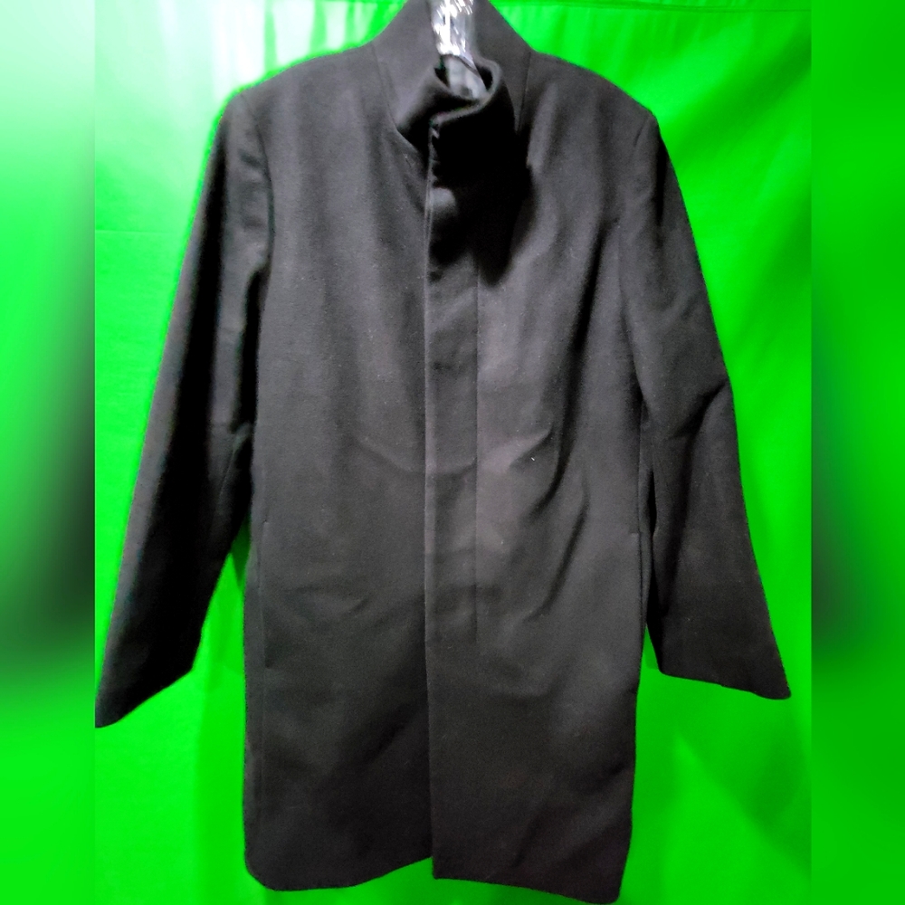 Theory Single-Breasted Coat in Melton